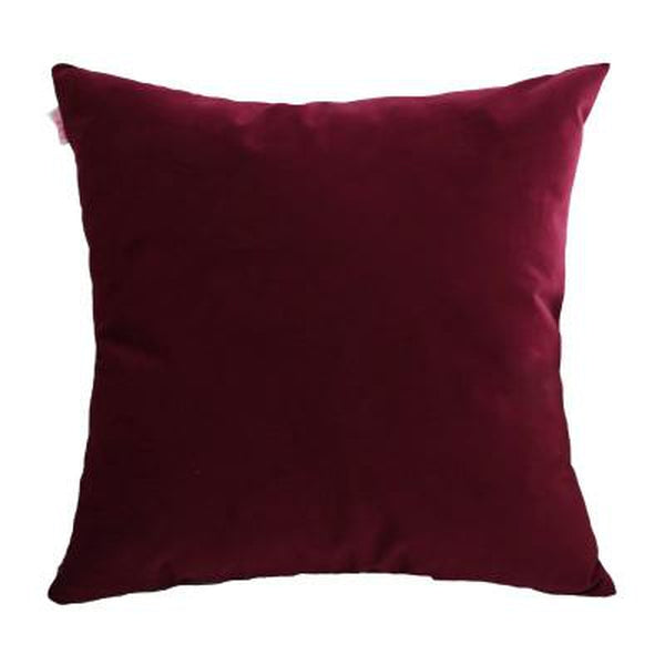 Solid Bright Colors Soft Velvet Square Cushion Covers-Tiptophomedecor
