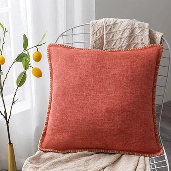 Solid Linen Earth Tones Organic Cushion Covers-TipTopHomeDecor