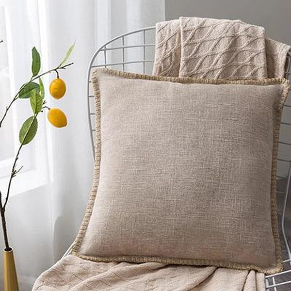 Solid Linen Earth Tones Organic Cushion Covers-TipTopHomeDecor