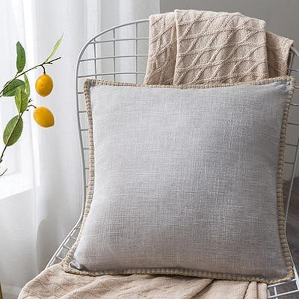 Solid Linen Earth Tones Organic Cushion Covers-TipTopHomeDecor