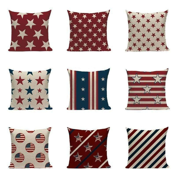 Stars & Stripes Cushion Covers-TipTopHomeDecor