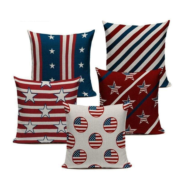 Stars & Stripes Cushion Covers-TipTopHomeDecor