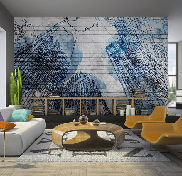 Wall mural - Inky New York-TipTopHomeDecor