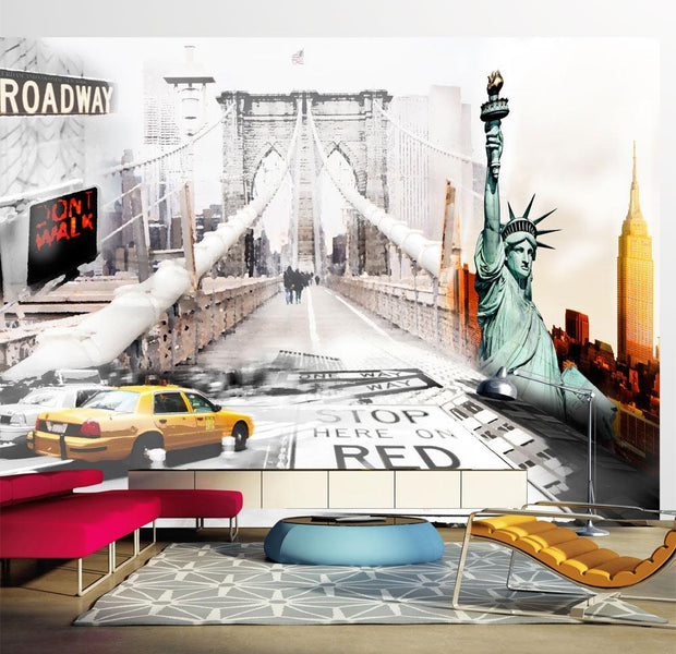 Wall mural - New York streets-TipTopHomeDecor