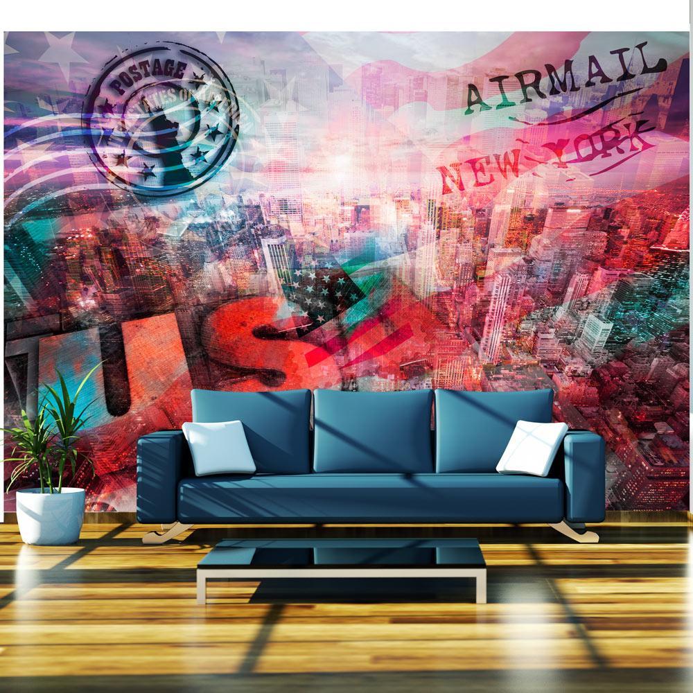 Street Art Wall Mural - NYC Patriotic Theme-Tiptophomedecor