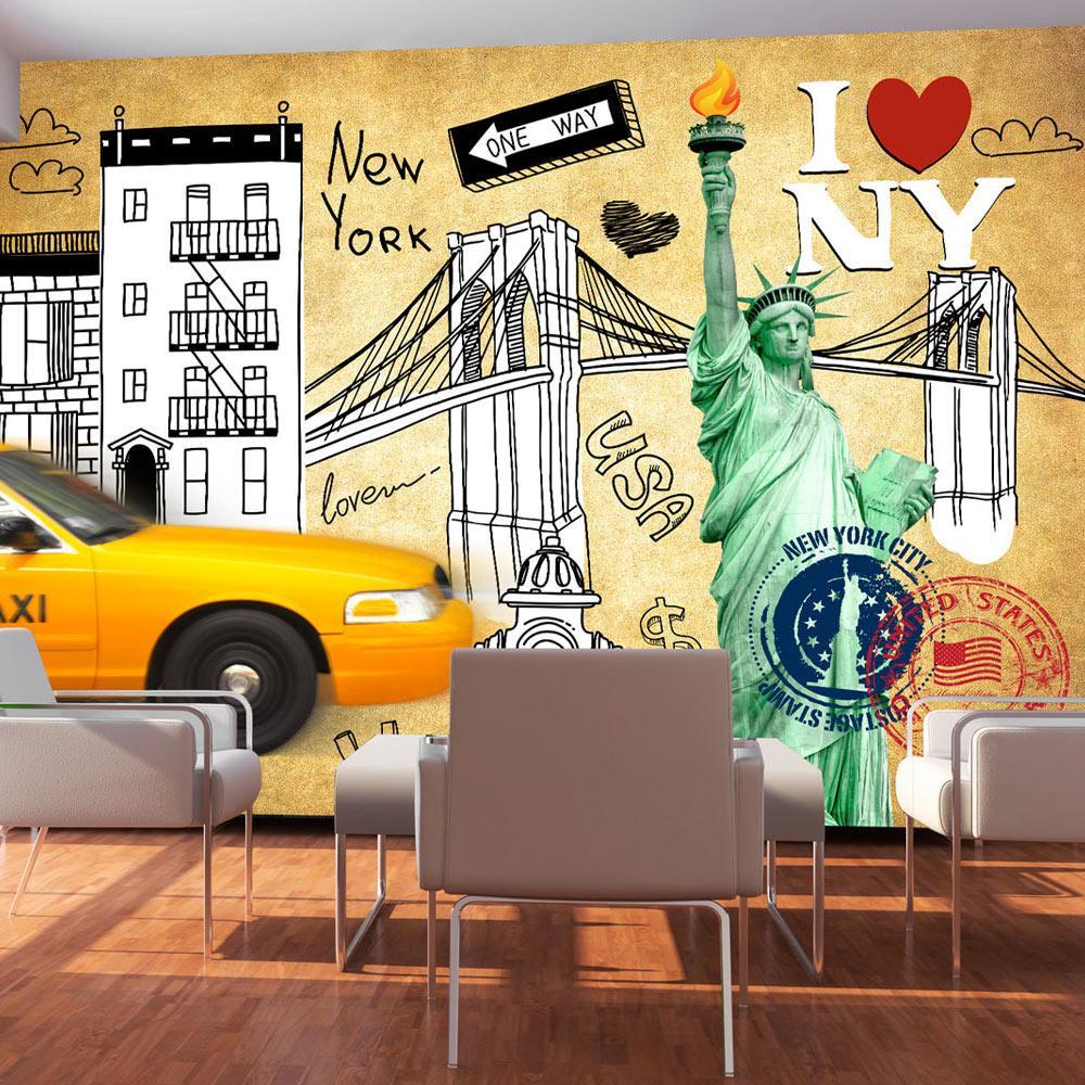 Wall mural - One way - New York-TipTopHomeDecor