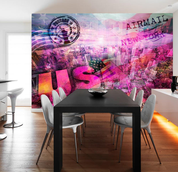 Street Art Wall Mural - USA Patriotic Theme-Tiptophomedecor