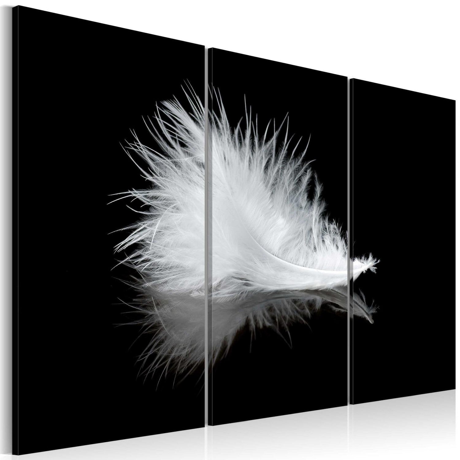 Stretched Canvas Animal Art - A Small Feather-Tiptophomedecor