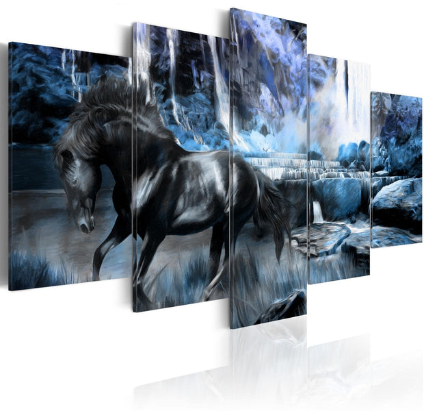 Stretched Canvas Animal Art - Azure Waterfall-Tiptophomedecor