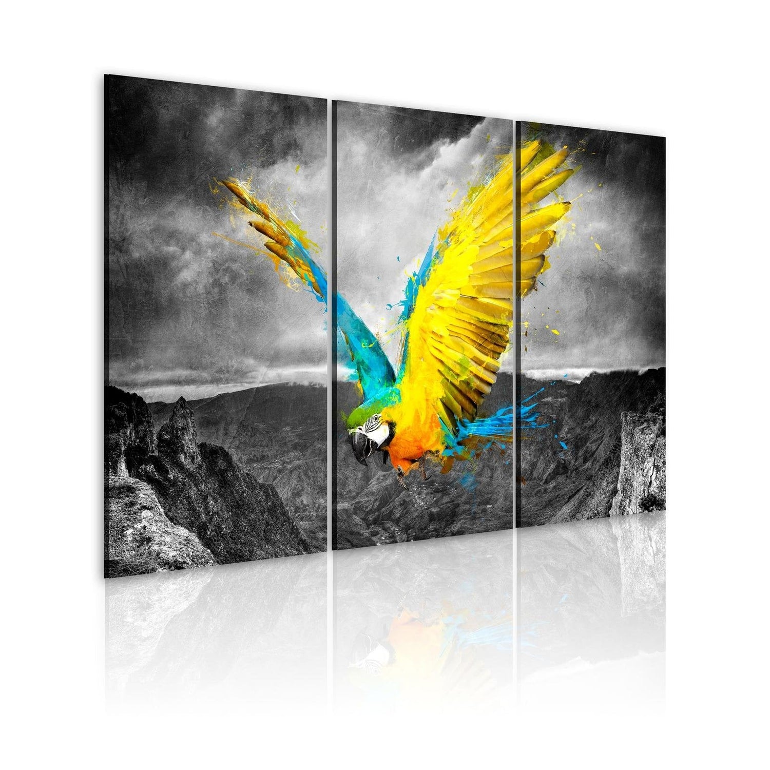 Stretched Canvas Animal Art - Bird-Of-Paradise-Tiptophomedecor