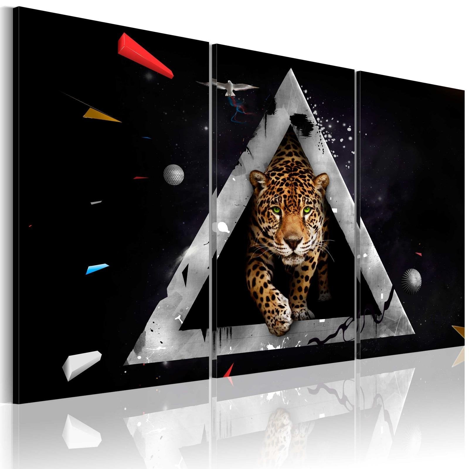 Stretched Canvas Animal Art - Cheetah Incoming!-Tiptophomedecor