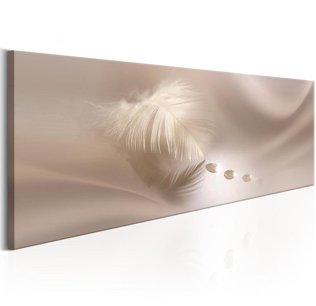 Stretched Canvas Animal Art - Delicate Feather-Tiptophomedecor