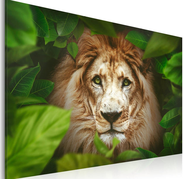 Stretched Canvas Animal Art - Eyes Of The Jungle-Tiptophomedecor