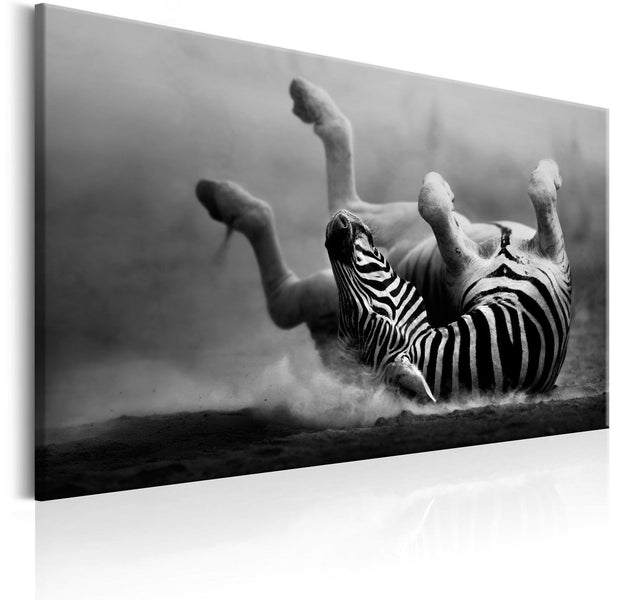Stretched Canvas Animal Art - Fun In The Dust-Tiptophomedecor