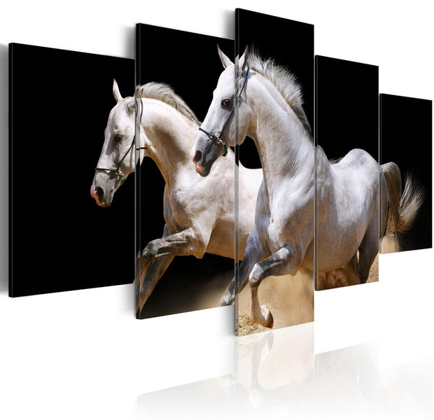 Stretched Canvas Animal Art - Gallop- Freedom And Power-Tiptophomedecor