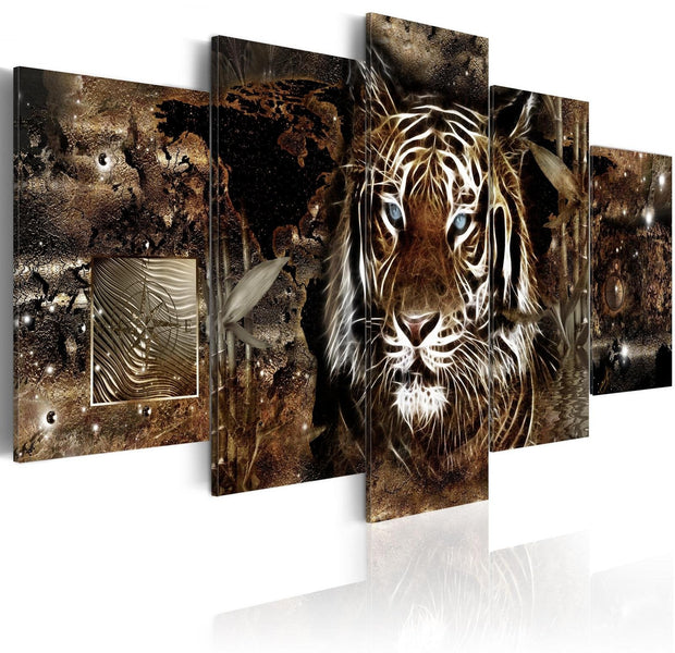 Stretched Canvas Animal Art - Guard Of The Jungle-Tiptophomedecor