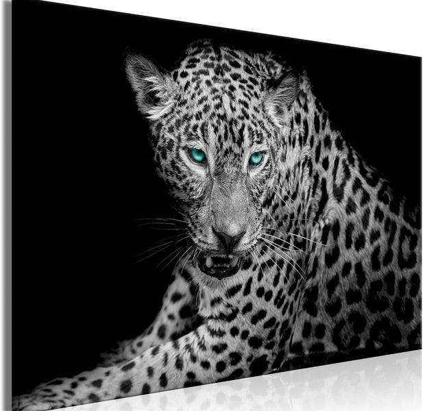 Stretched Canvas Animal Art - Leopard Portrait Wide-Tiptophomedecor