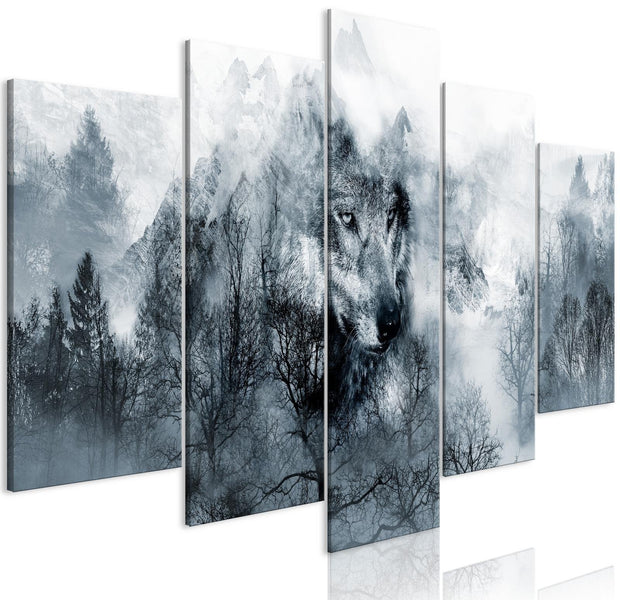 Stretched Canvas Animal Art - Mountain Predator 5 Piece-Tiptophomedecor