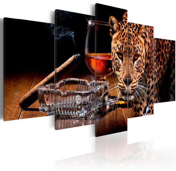 Stretched Canvas Animal Art - Nocturnal Predator-Tiptophomedecor