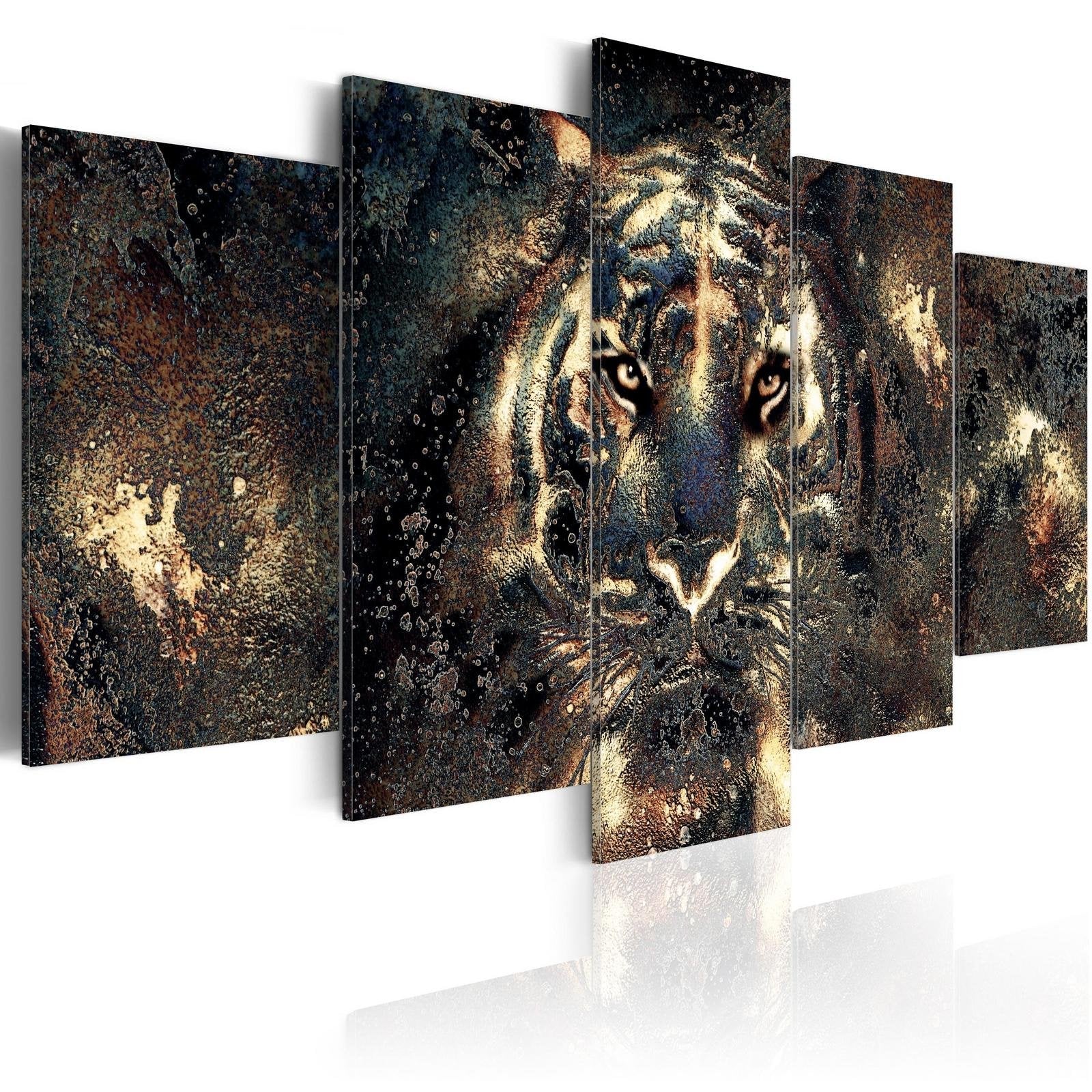 Stretched Canvas Animal Art - Predatory Beauty-Tiptophomedecor