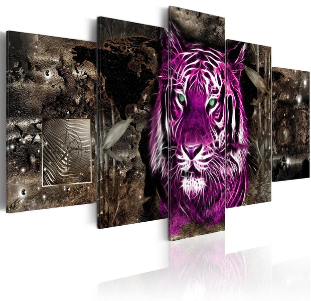 Stretched Canvas Animal Art - Purple King-Tiptophomedecor