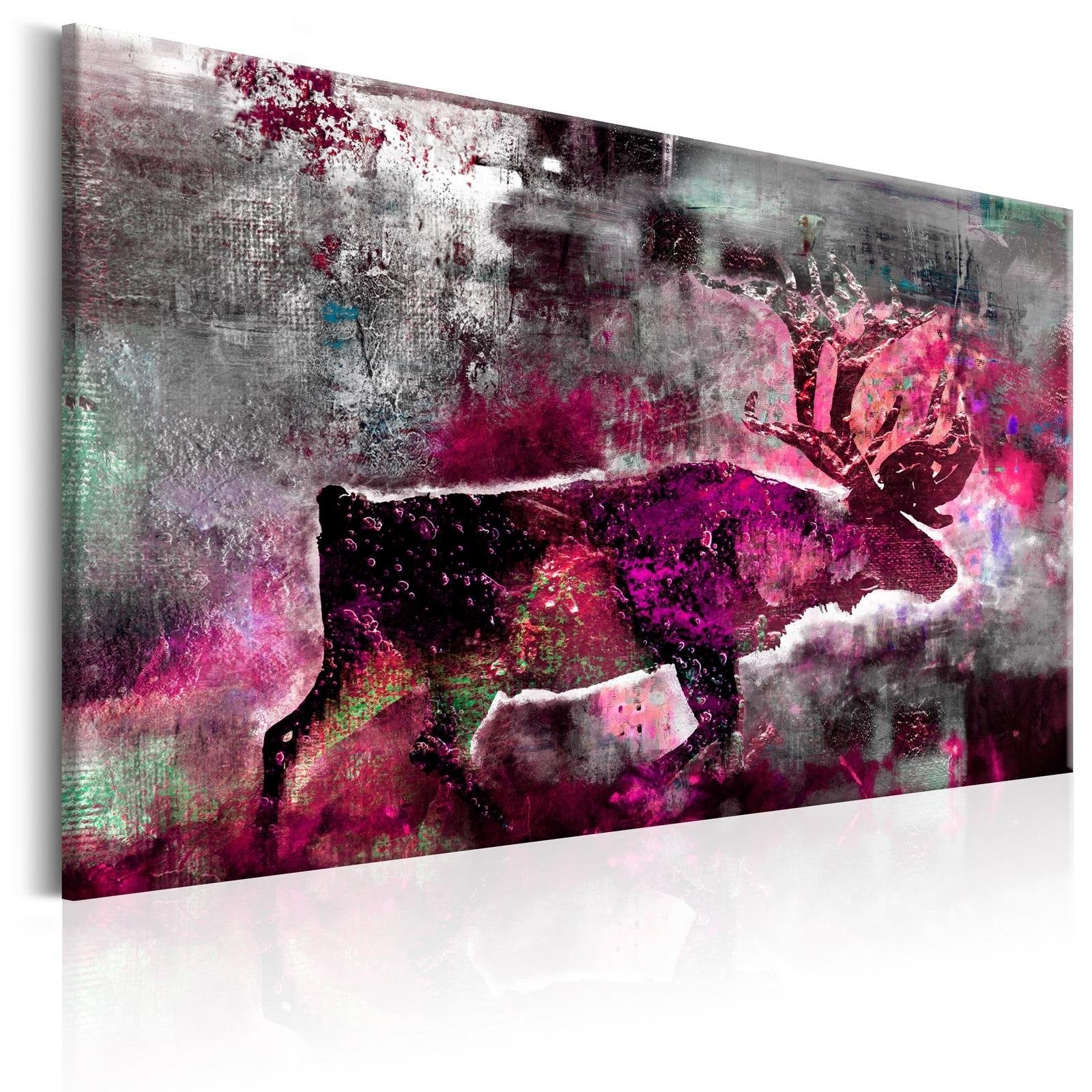 Stretched Canvas Animal Art - Ruby Caribou-Tiptophomedecor