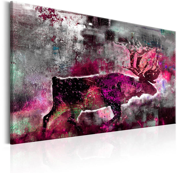 Stretched Canvas Animal Art - Ruby Caribou-Tiptophomedecor