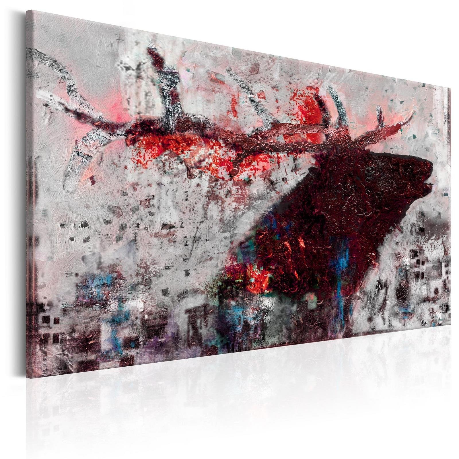 Stretched Canvas Animal Art - Ruby Deer-Tiptophomedecor