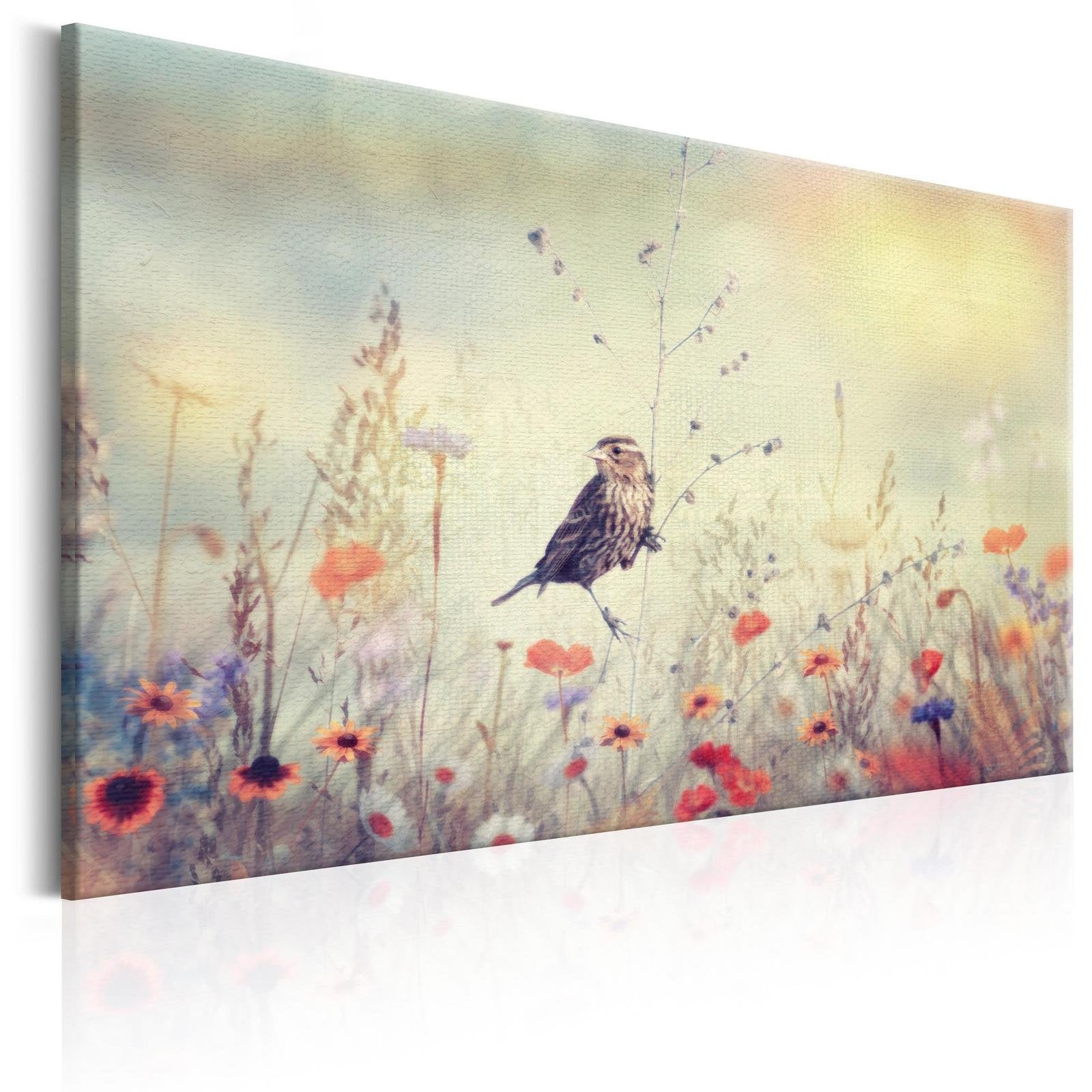 Stretched Canvas Animal Art - Spring Sonata-Tiptophomedecor