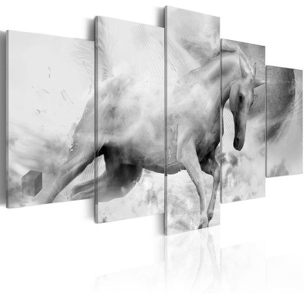 Stretched Canvas Animal Art - The Last Unicorn-Tiptophomedecor