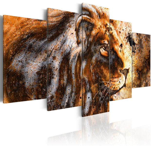 Stretched Canvas Animal Art - The Ruler Portrait-Tiptophomedecor