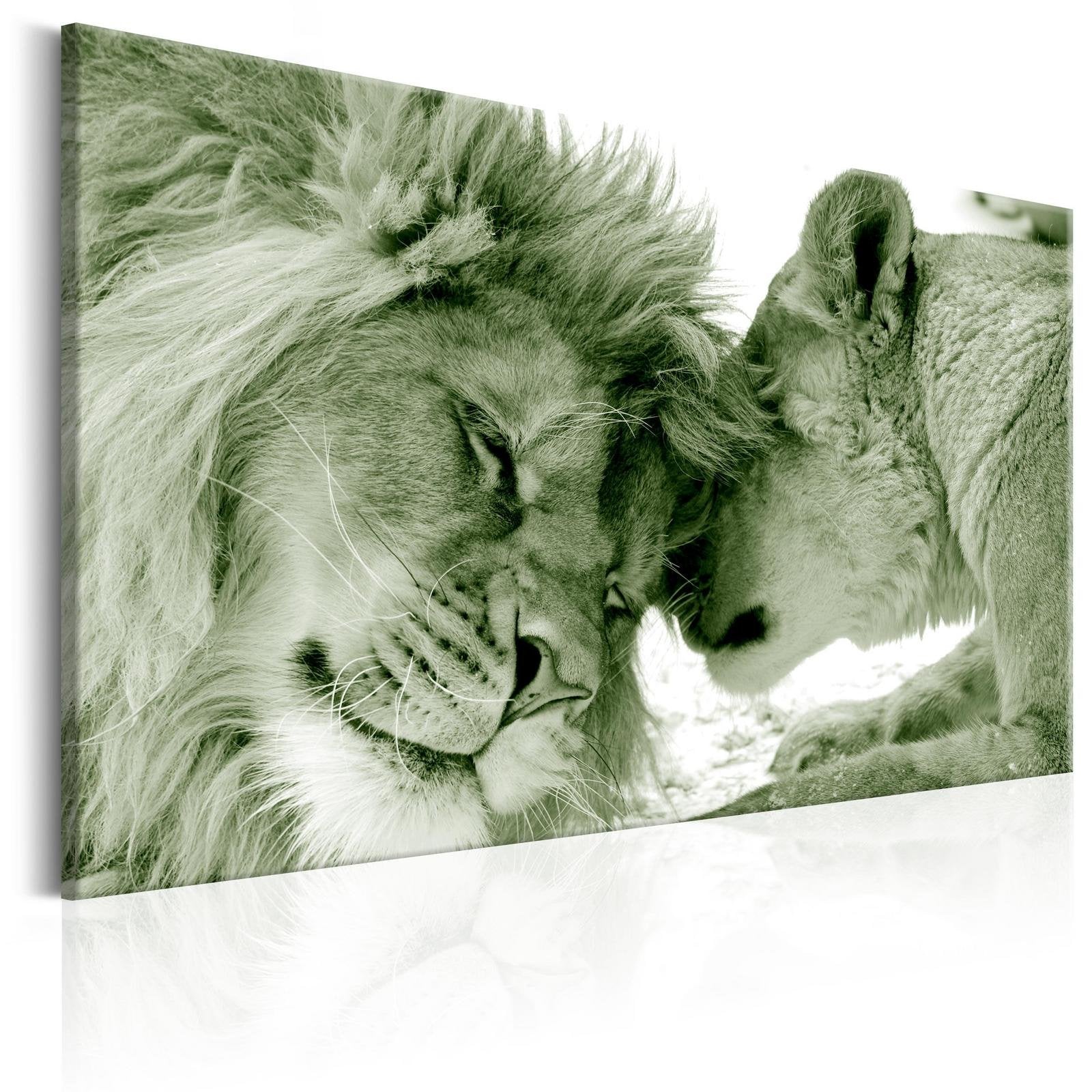 Stretched Canvas Animal Art - Whisper Of Love-Tiptophomedecor