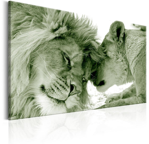 Stretched Canvas Animal Art - Whisper Of Love-Tiptophomedecor