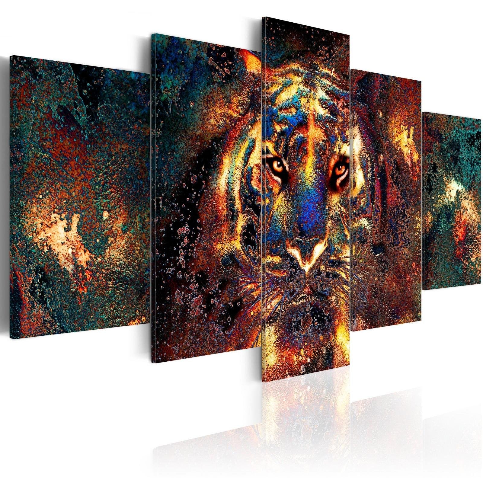 Stretched Canvas Animal Art - Wild Charm-Tiptophomedecor