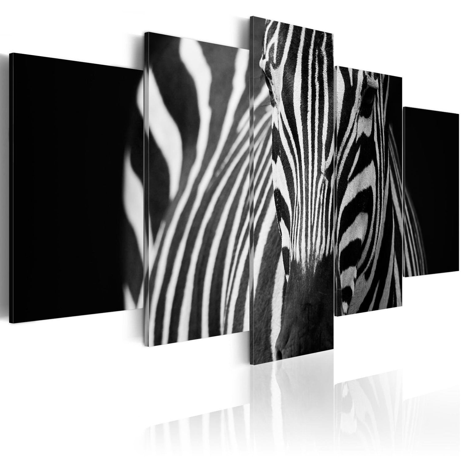 Stretched Canvas Animal Art - Zebra Look-Tiptophomedecor