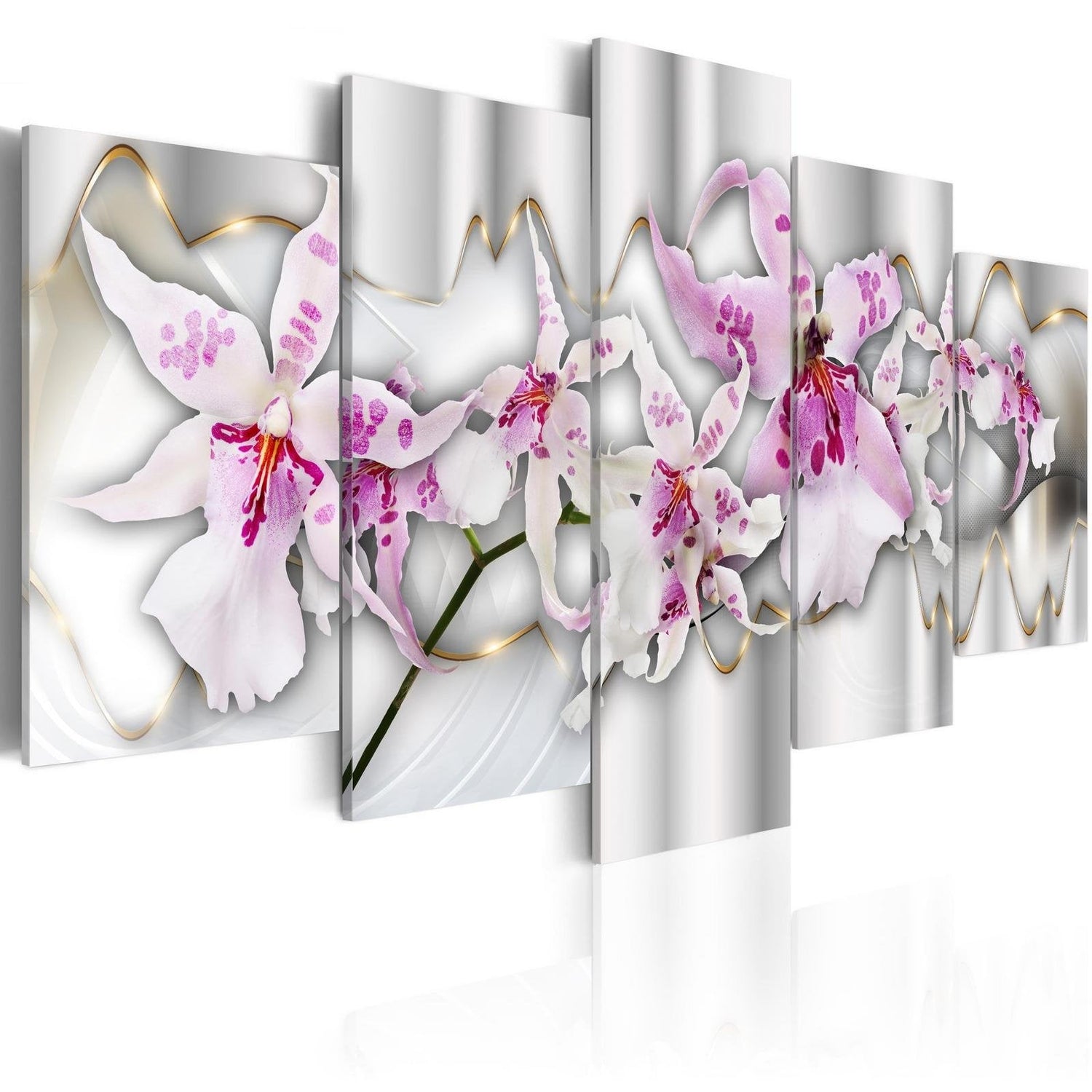 Stretched Canvas Floral Art - Academy Of Charm-Tiptophomedecor