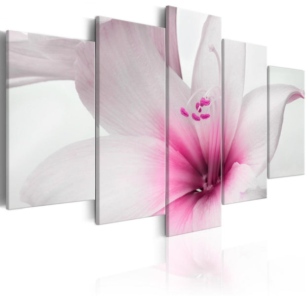 Stretched Canvas Floral Art - Amarylis: Pink Charm-Tiptophomedecor