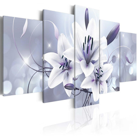 Stretched Canvas Floral Art - Amethyst Grace-Tiptophomedecor