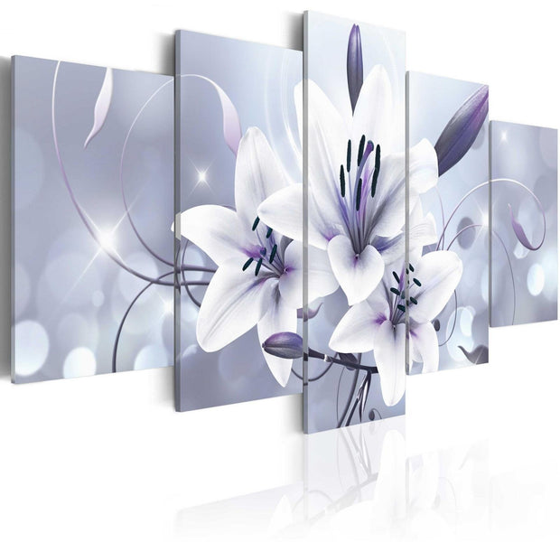 Stretched Canvas Floral Art - Amethyst Grace-Tiptophomedecor