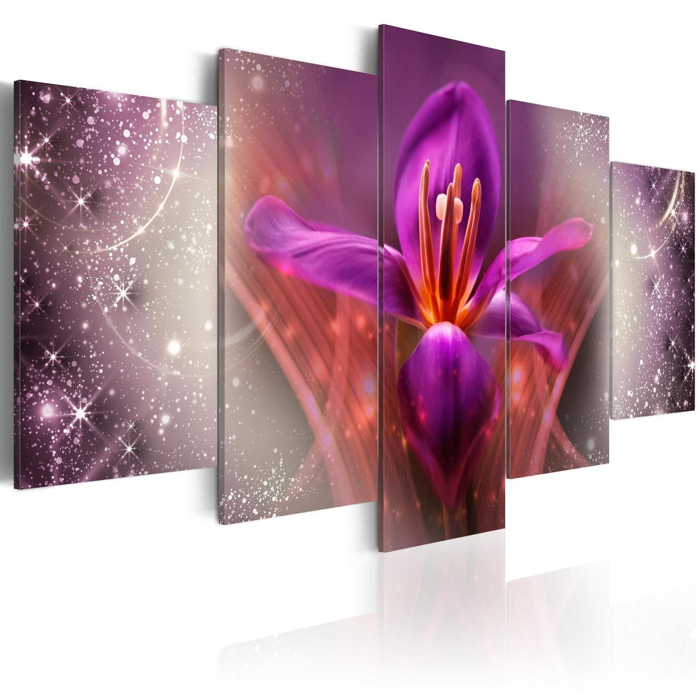 Stretched Canvas Floral Art - Among The Stars-Tiptophomedecor
