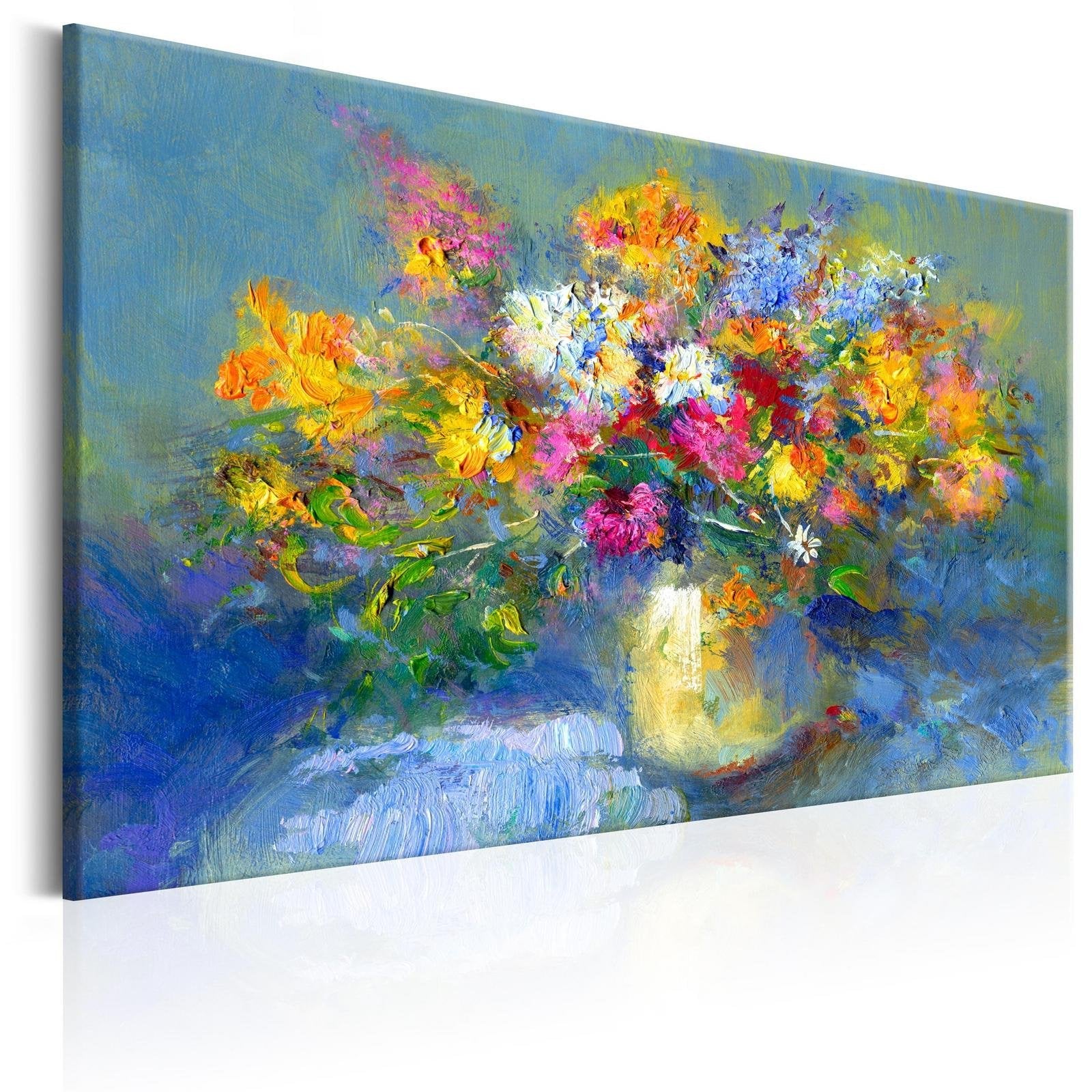 Stretched Canvas Floral Art - Autumn Bouquet-Tiptophomedecor