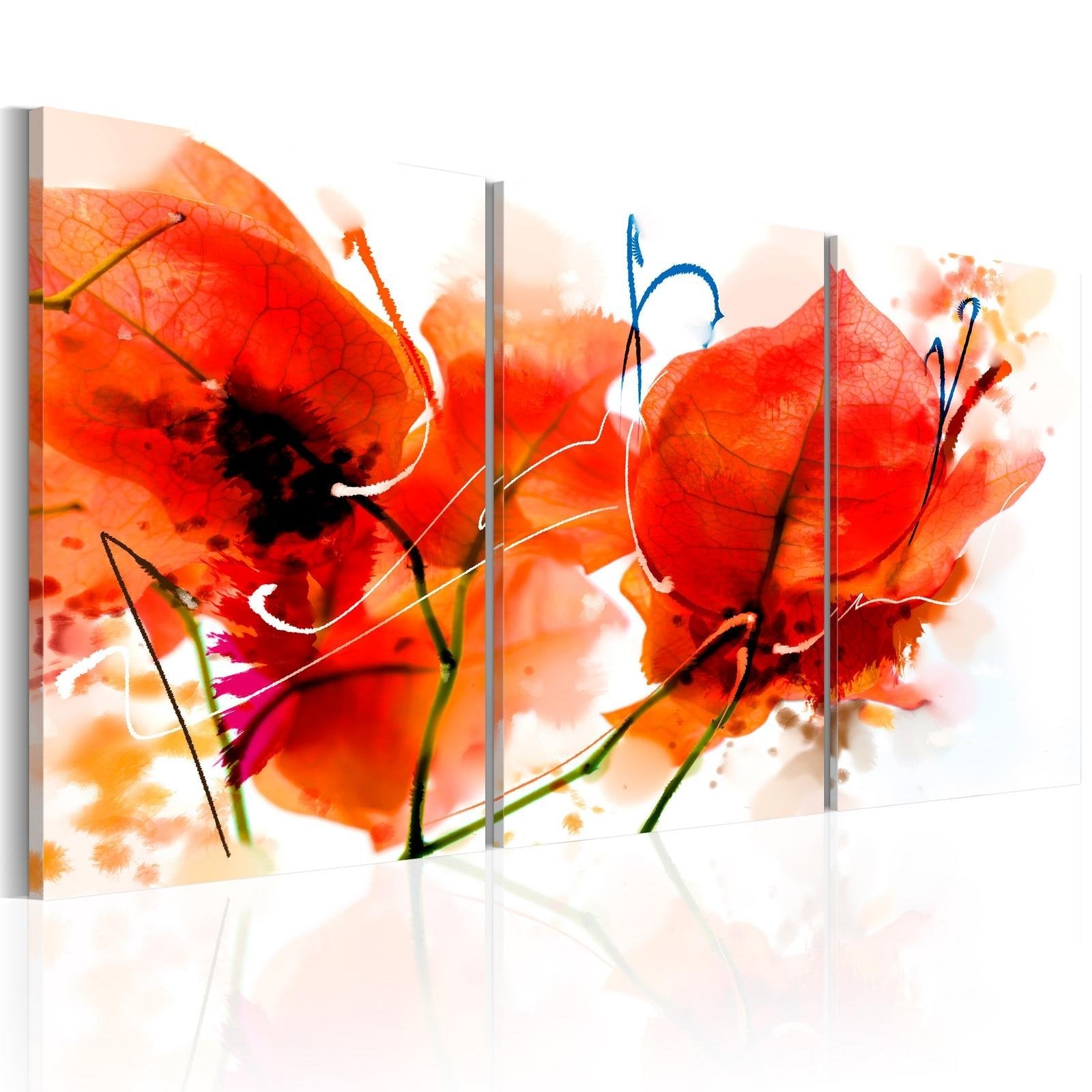 Stretched Canvas Floral Art - Autumn Garden-Tiptophomedecor