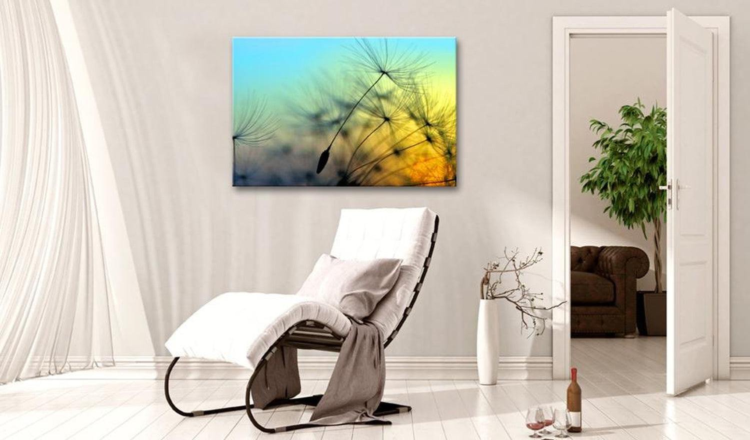 Stretched Canvas Floral Art - Ballad Of The Wind-Tiptophomedecor