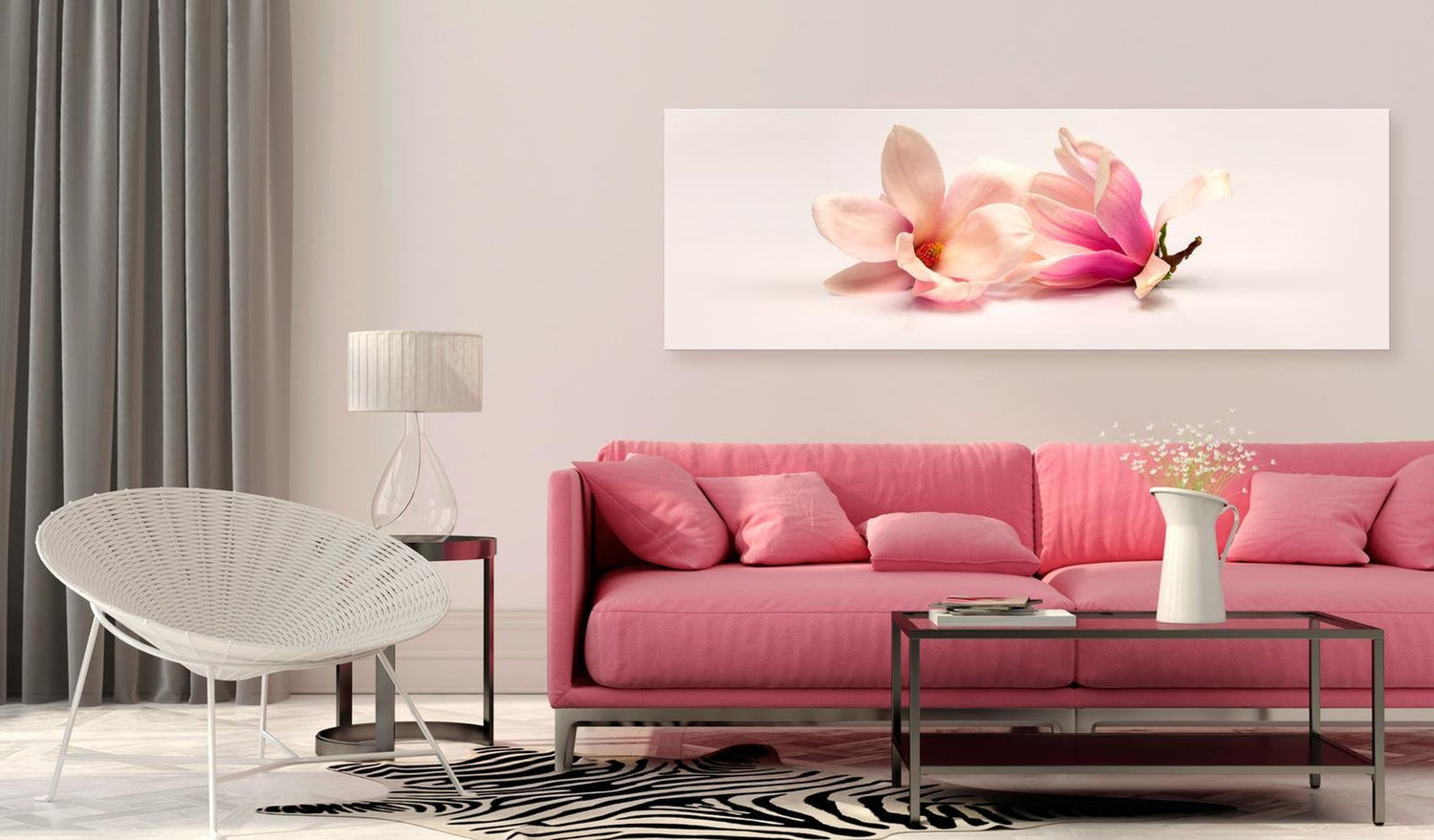 Stretched Canvas Floral Art - Beautiful Magnolias-Tiptophomedecor