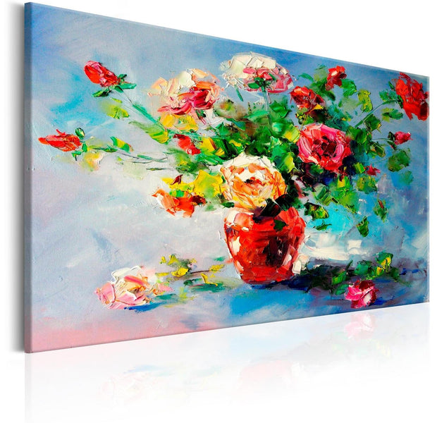 Stretched Canvas Floral Art - Beautiful Roses-Tiptophomedecor