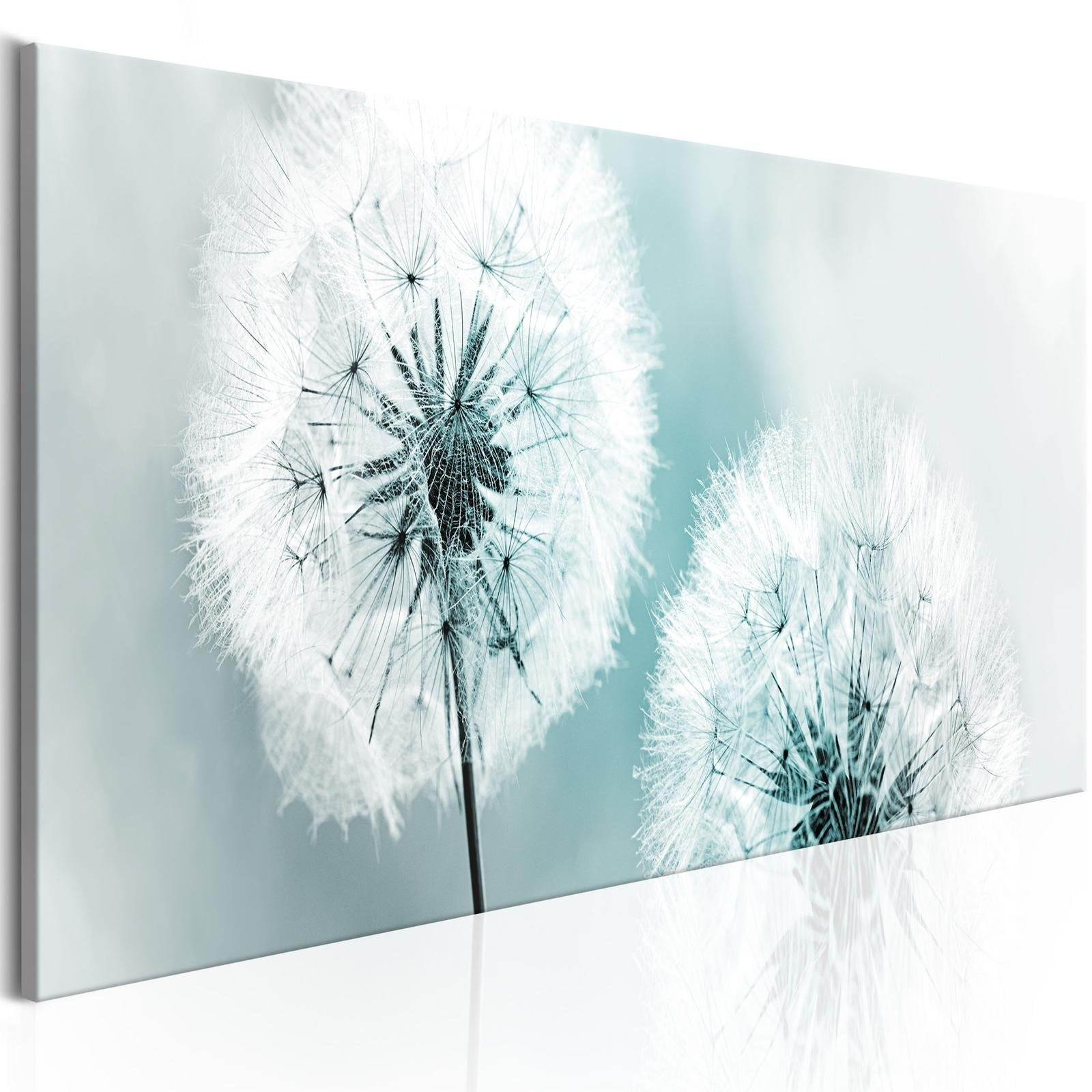 Stretched Canvas Floral Art - Blue Summer-Tiptophomedecor