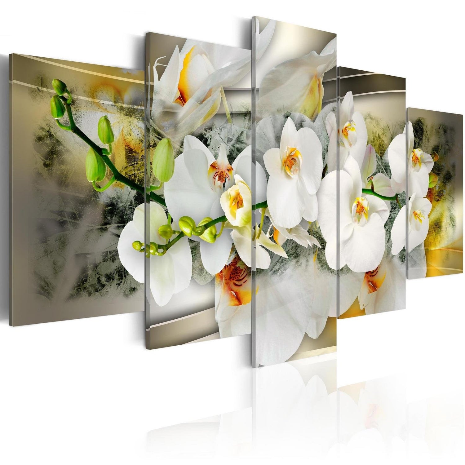 Stretched Canvas Floral Art - Bouquet Of Innocence-Tiptophomedecor