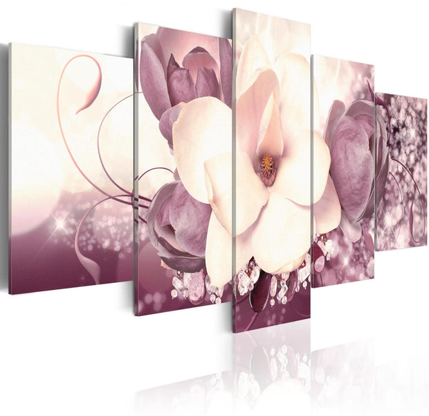 Stretched Canvas Floral Art - Burgundy Princess-Tiptophomedecor
