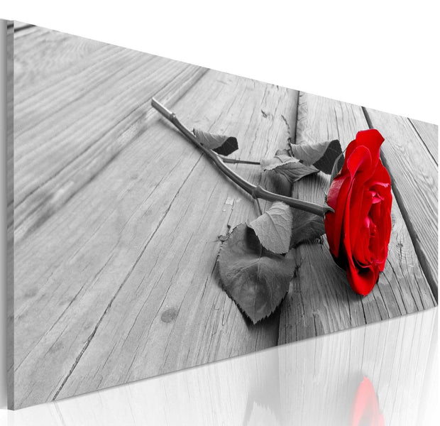 Stretched Canvas Floral Art - Carmine Rose-Tiptophomedecor