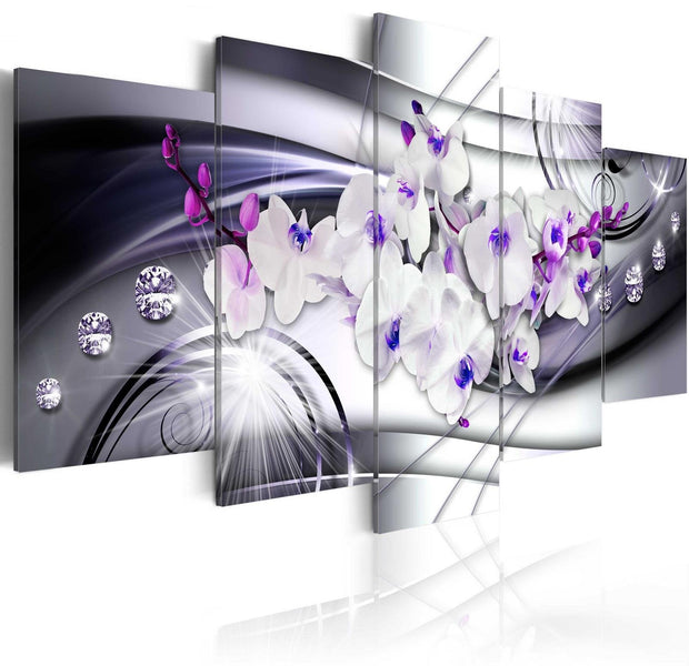 Stretched Canvas Floral Art - Coolness Of Orchid-Tiptophomedecor